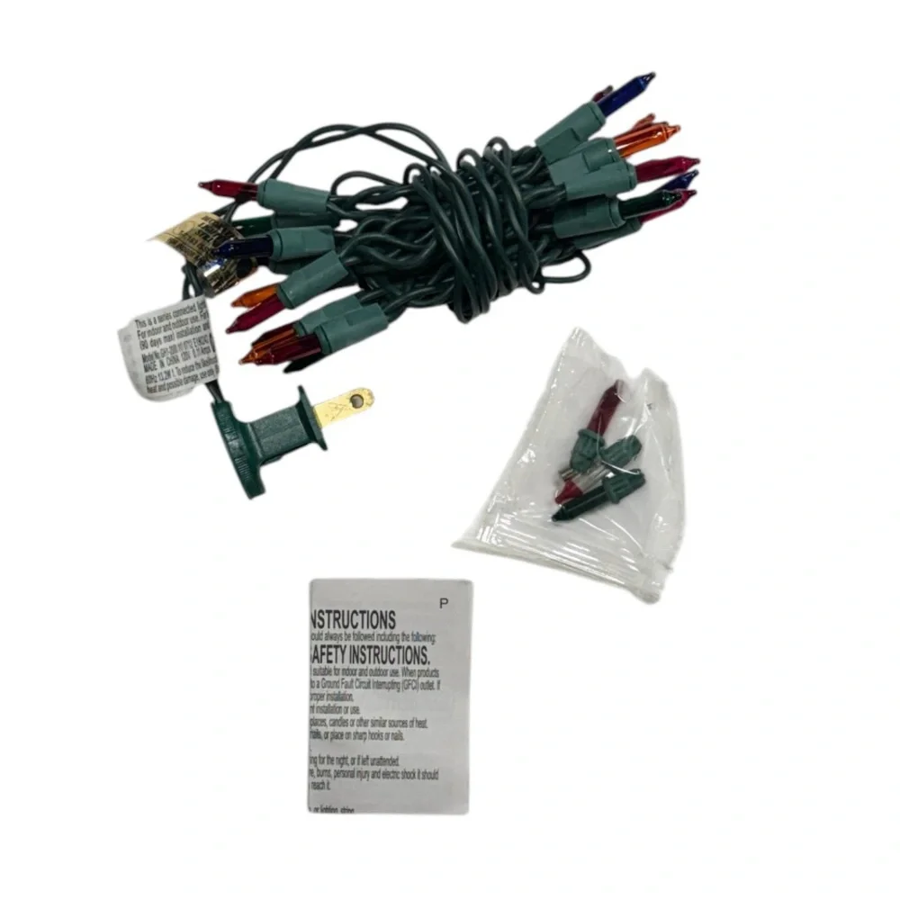 Mini lights multi colored bulbs string lights brand new in packaging never used!